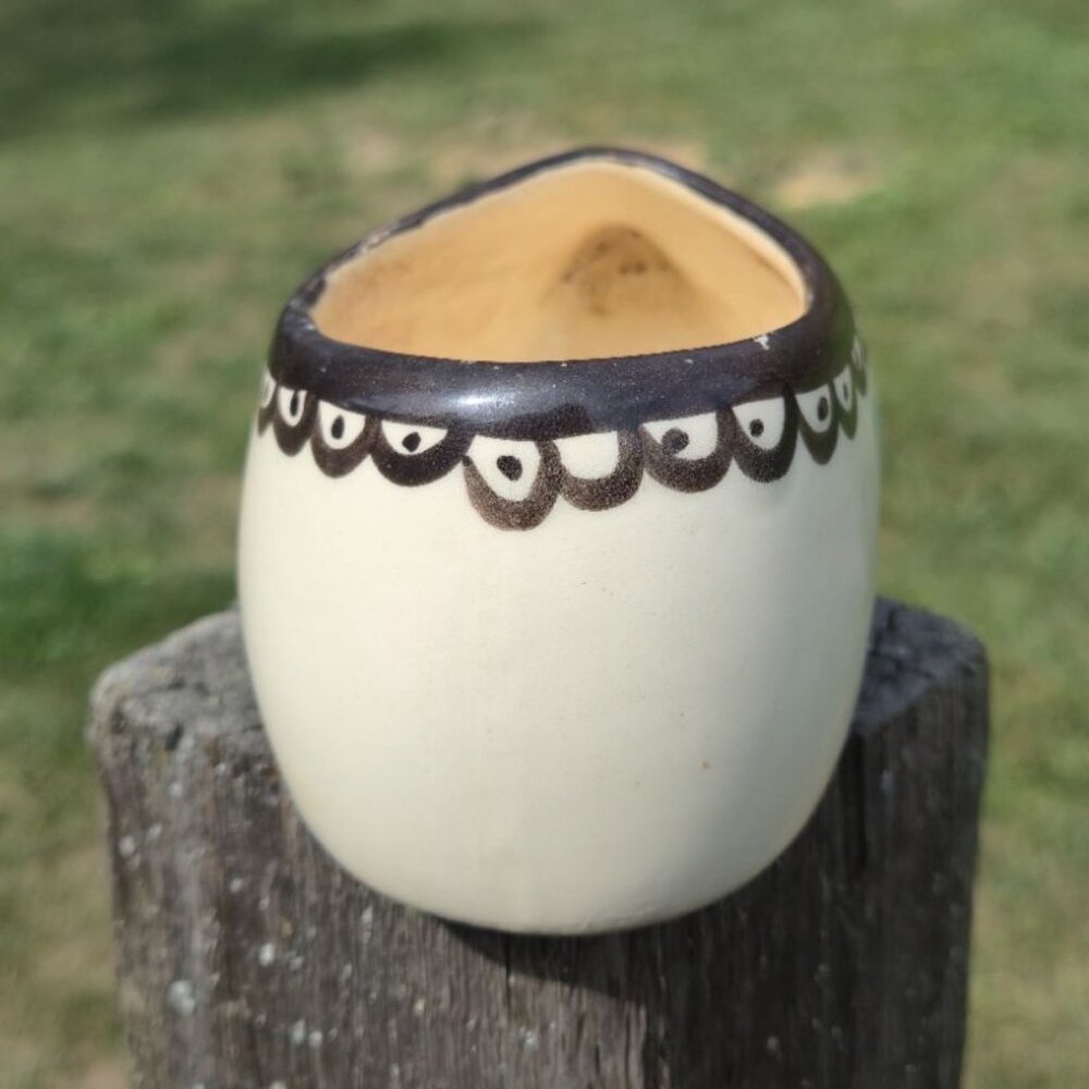 Vintage Hand Painted Dutch Clog Planter Ceramic Shoe Planter with Floral Design, - Picture 6 of 10